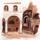 View "Drawing in the Piazza"